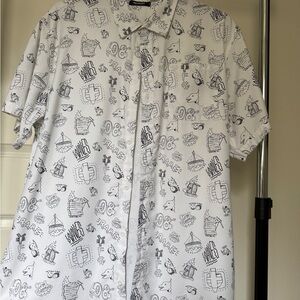 Pink Dolphin Men's White Graphic Shirt - Size XXL (Worn - Excellent Condition)